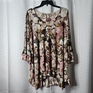 Floral Elegance Women's Tunic